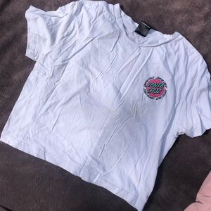 Santa Cruz crop top tee